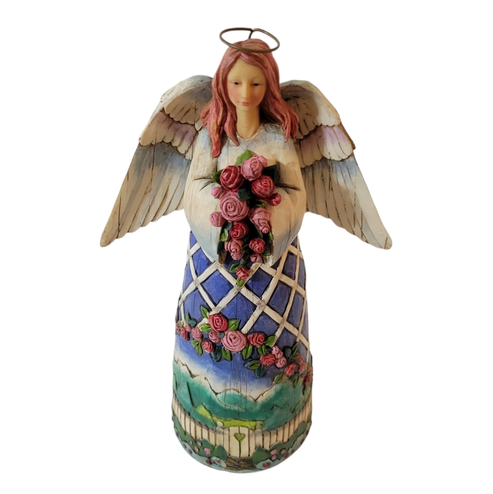 Jim Shore Angel Guardian Of The Gardens And Flowers Figurine